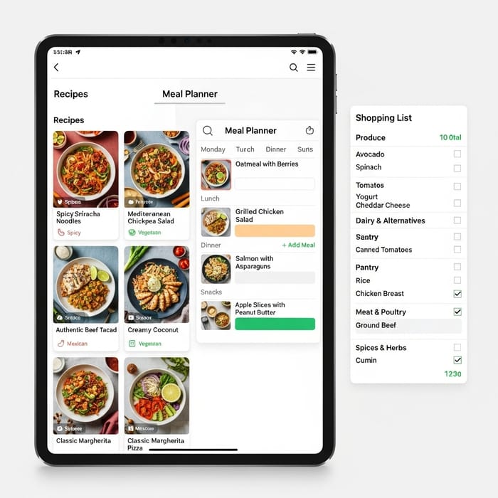 Mercadona Recipes and Meal Planner | Weekly Meal Planning App Mercadona Recipes and Meal Planner | Weekly Meal Planning App