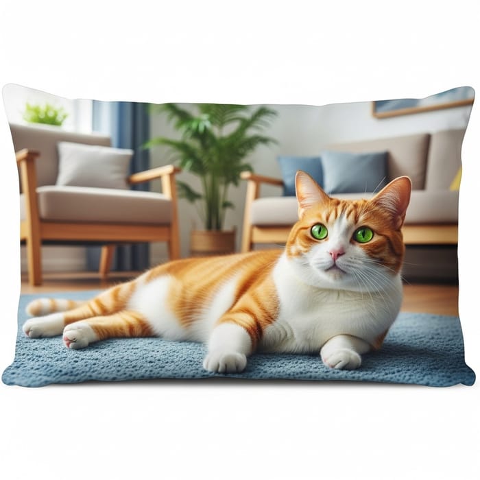 Beautiful Orange and White Domestic Short-Haired Cat