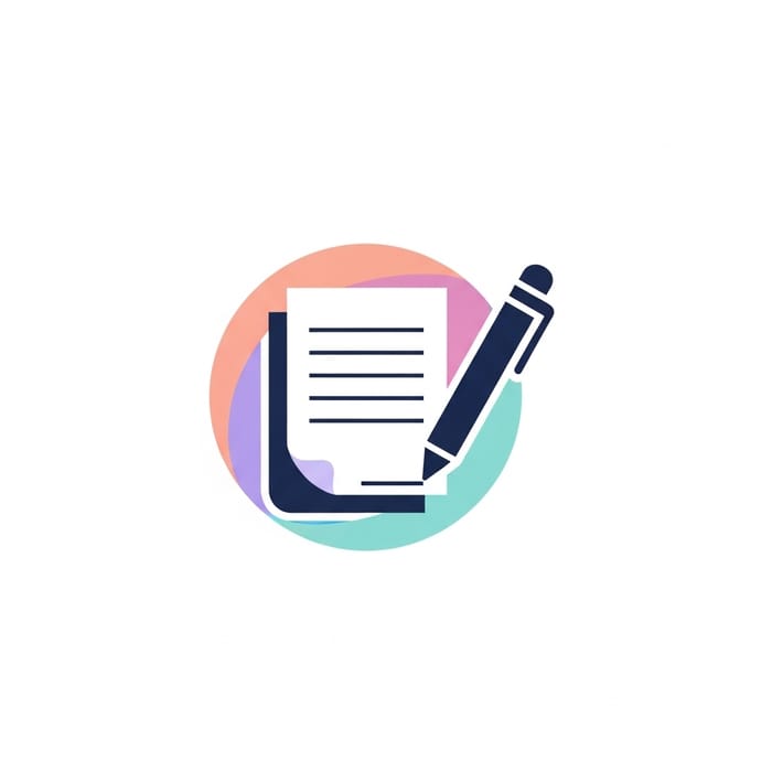 Innovative Note-Taking App Logo: Clean & Modern Design