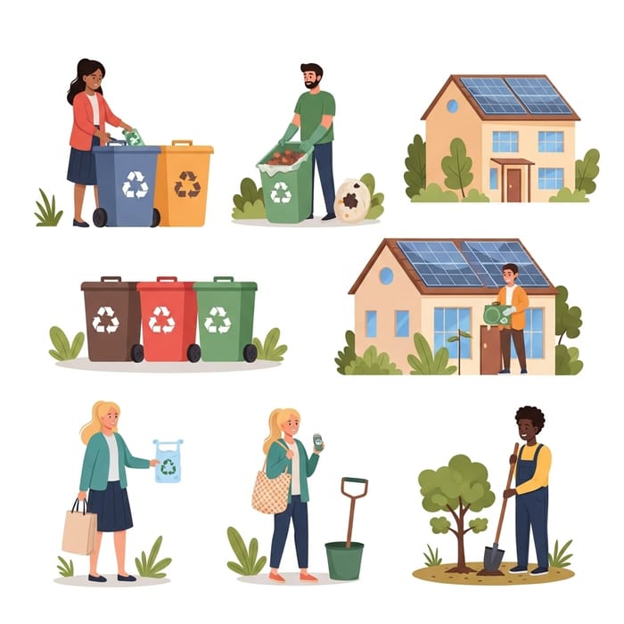 Eco-Friendly Actions: Recycle, Reduce Waste, Support Sustainability Eco-Friendly Actions: Recycle, Reduce Waste, Support Sustainability