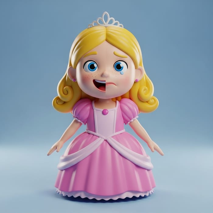 Emotive 3D Girl Doll Princess Model | Cartoon Character Emotive 3D Girl Doll Princess Model | Cartoon Character