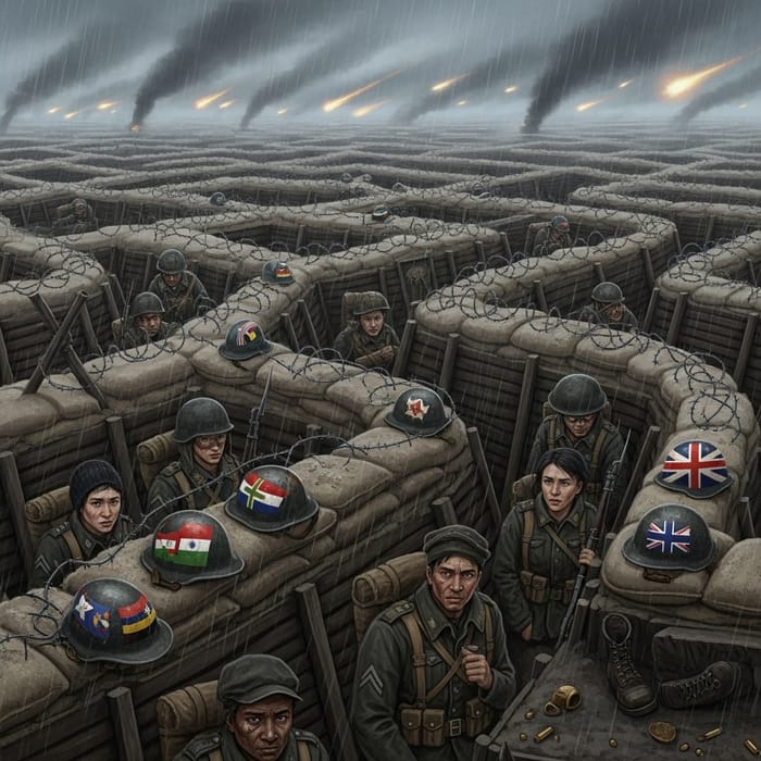 Trench Warfare Paths: Labyrinthian World War I Trenches Trench Warfare Paths: Labyrinthian World War I Trenches