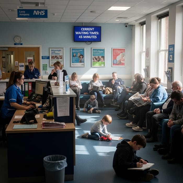 Realistic UK Hospital Waiting Room Realistic UK Hospital Waiting Room