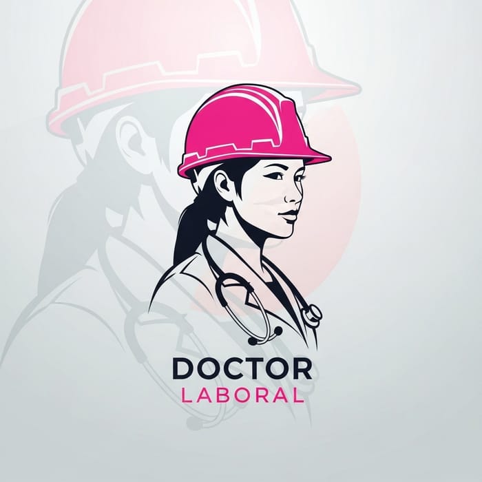 Asian Female Doctor in Pink Construction Helmet | Doctor Laboral Asian Female Doctor in Pink Construction Helmet | Doctor Laboral