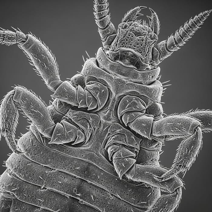 Intricate Details of Lice - High-Power Microscope Study Intricate Details of Lice - High-Power Microscope Study