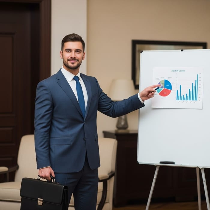 Confident Top White Male Closer | Salesman Tailored Suit Briefcase Confident Top White Male Closer | Salesman Tailored Suit Briefcase