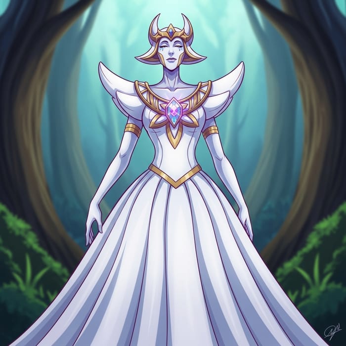Majestic Mega Gardevoir in Enchanted Forest - Fantasy Artwork Majestic Mega Gardevoir in Enchanted Forest - Fantasy Artwork