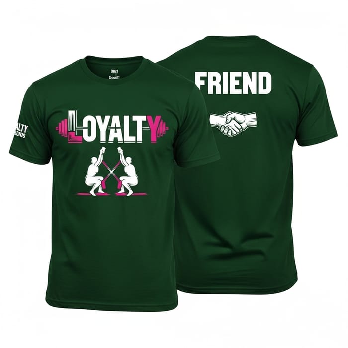 Dark Green Loyalty Crossfit T-Shirt Design | Athletic Tee