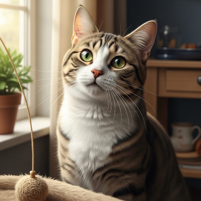 Majestic Domestic Cat | Beautifully Groomed Fur