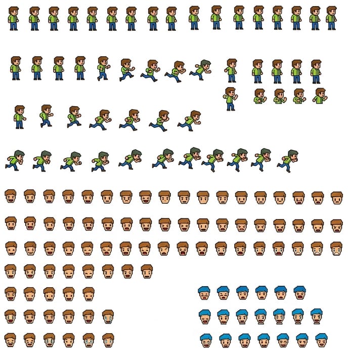 Pixel Art Base Model Animation