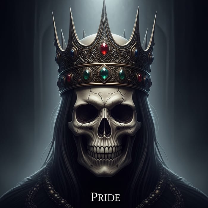 Artistic Skeleton Head Representing Pride Artistic Skeleton Head Representing Pride