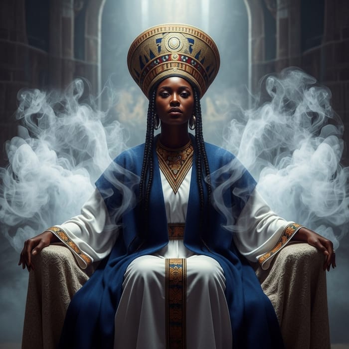 Majestic Black Woman in New Jerusalem: Spiritual Authority and Divine Connection Majestic Black Woman in New Jerusalem: Spiritual Authority and Divine Connection