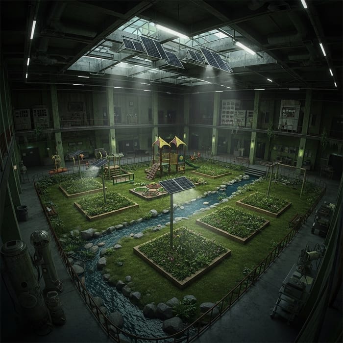 Decrepit Underground Playground & Abandoned Lab | Dystopian Horror