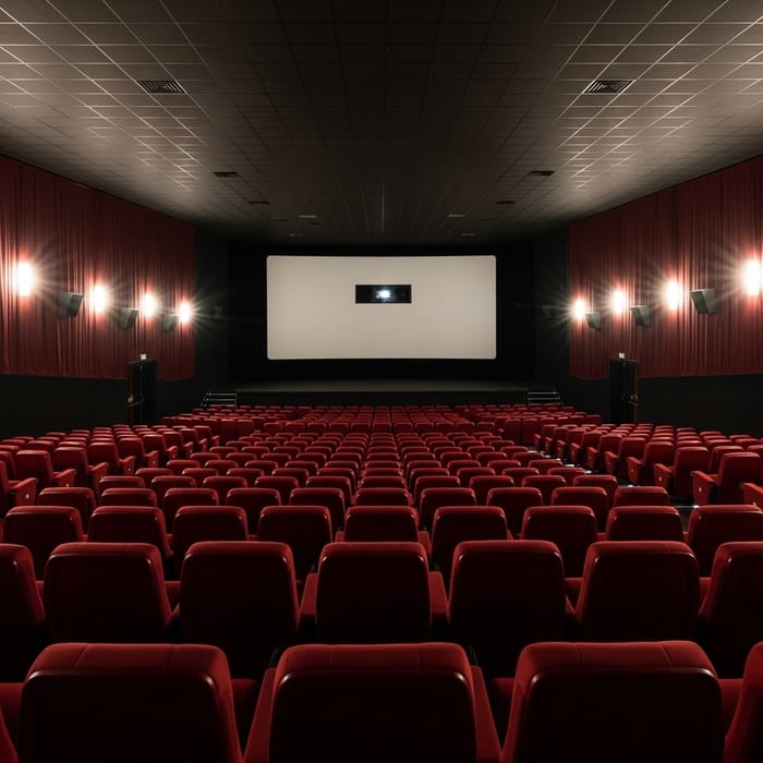Empty Cinema Seats | Atmospheric Dim Lighting Experience Empty Cinema Seats | Atmospheric Dim Lighting Experience
