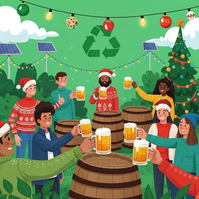Eco-Friendly Christmas Cheers on Green Planet Eco-Friendly Christmas Cheers on Green Planet
