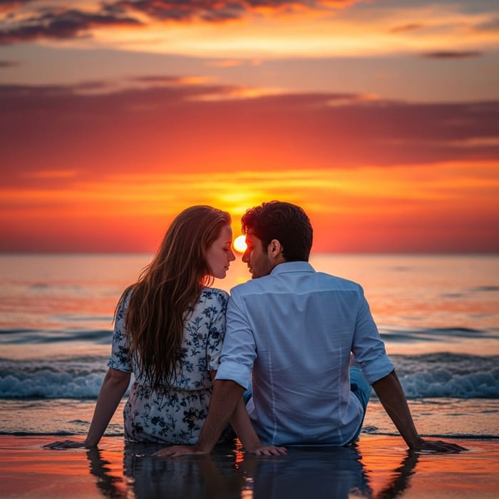 Stunning Sunset Kiss | Caucasian Girl & Middle Eastern Boy