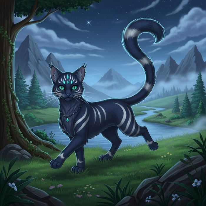 Mesmerizing Magical Feline Journey in Enchanting World Mesmerizing Magical Feline Journey in Enchanting World