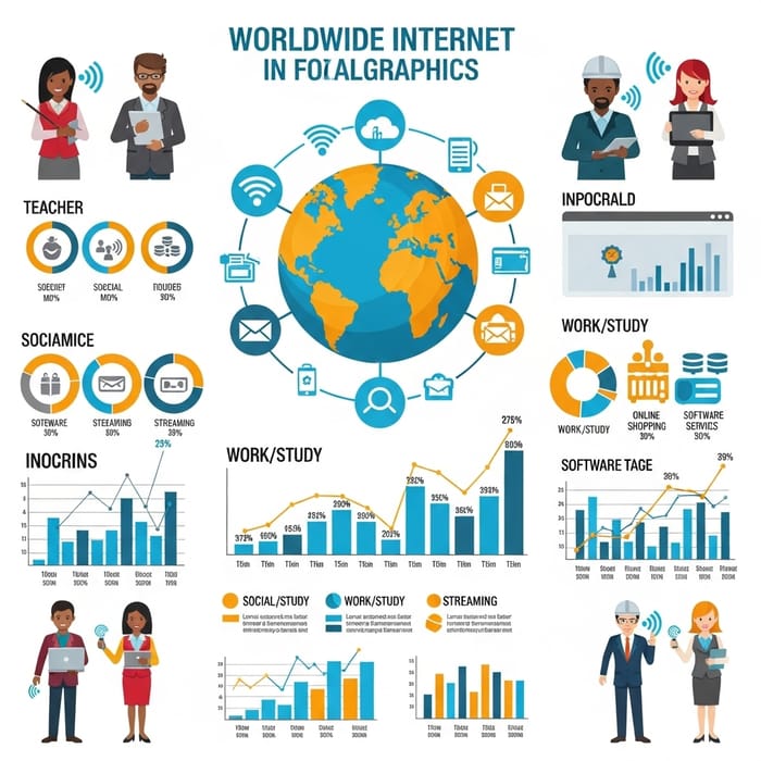 Internet Impact How Internet Shapes Our Daily Lives Infographic AI 