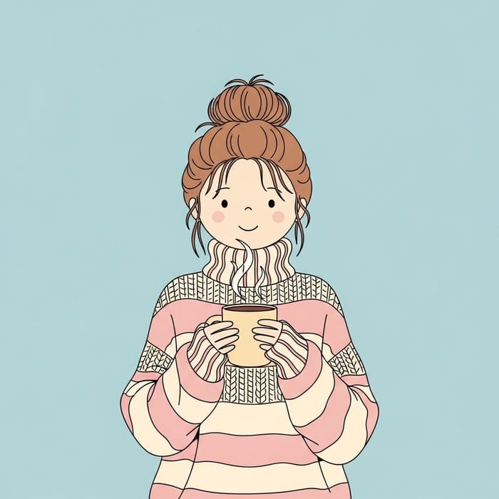 Cozy Girl Minimalist Art Trend on TikTok