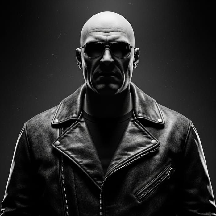 Intimidating Bully: Vintage Film Noir Style Photo