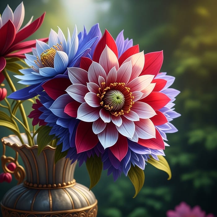 Luxurious Flower: Elaborate & Intricate Petal Arrangement | Exquisite Bloom Creation