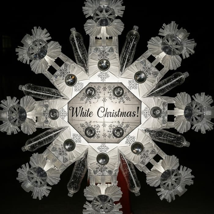 DIY Recycled White Christmas Parol - Sustainable Festive Ornament DIY Recycled White Christmas Parol - Sustainable Festive Ornament