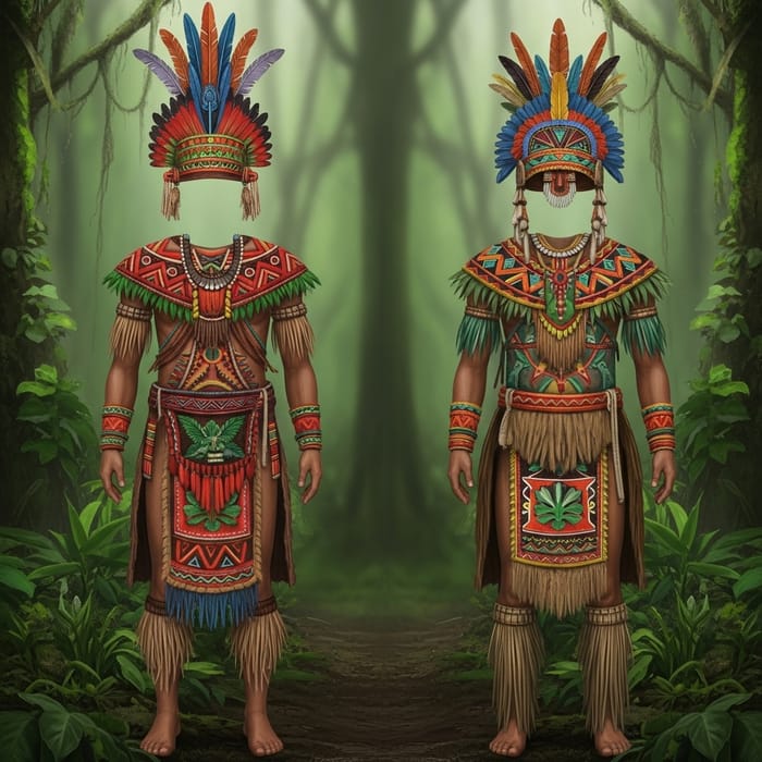 Lost Ancient Jungle Civilization Clothing: Mystical Attire