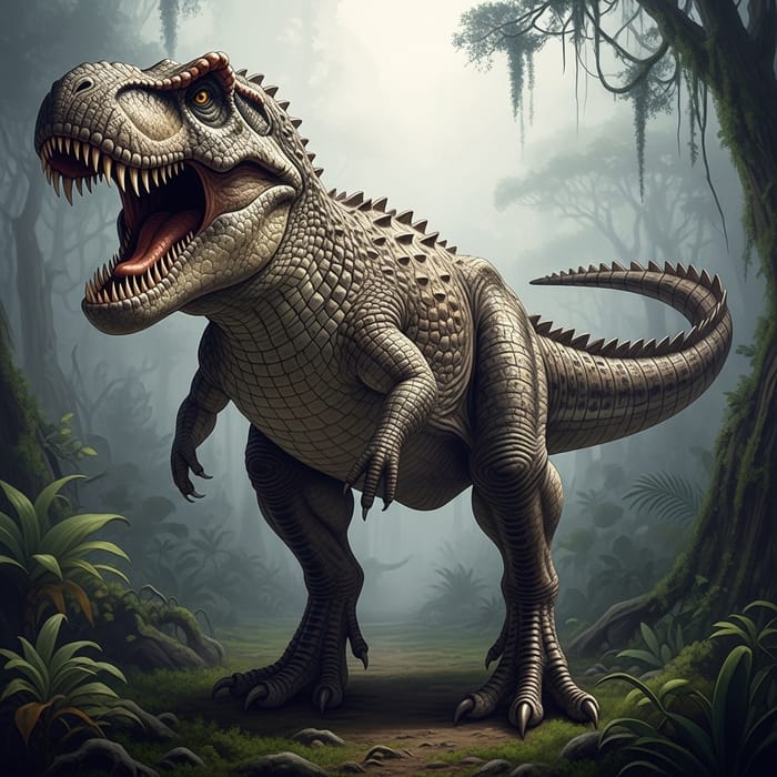 Tyrannosaurus Crocodile Hybrid: Unique Prehistoric Creature Tyrannosaurus Crocodile Hybrid: Unique Prehistoric Creature