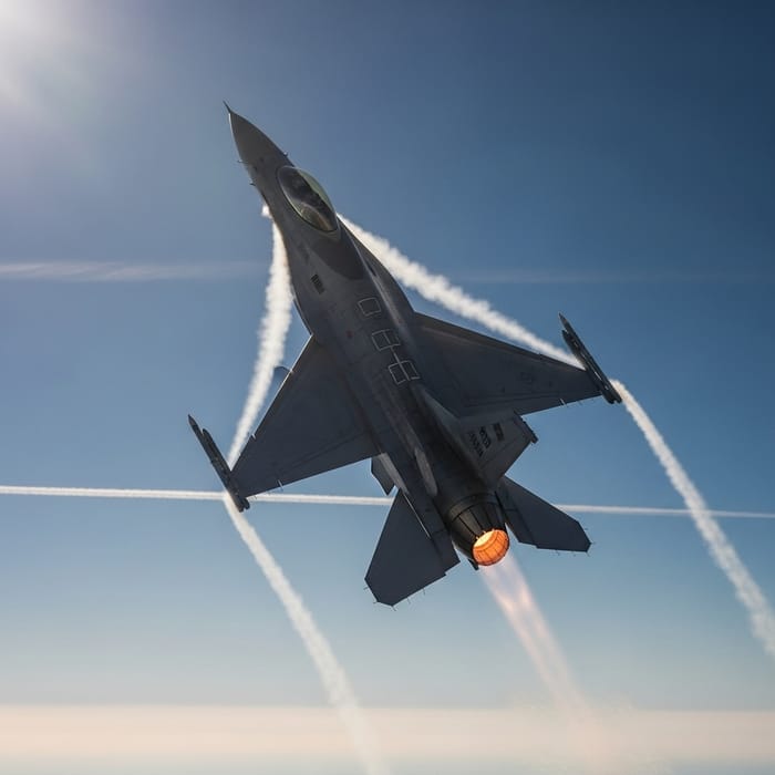 Rapid Ascent: Watch an Airplane Climbing Quickly
