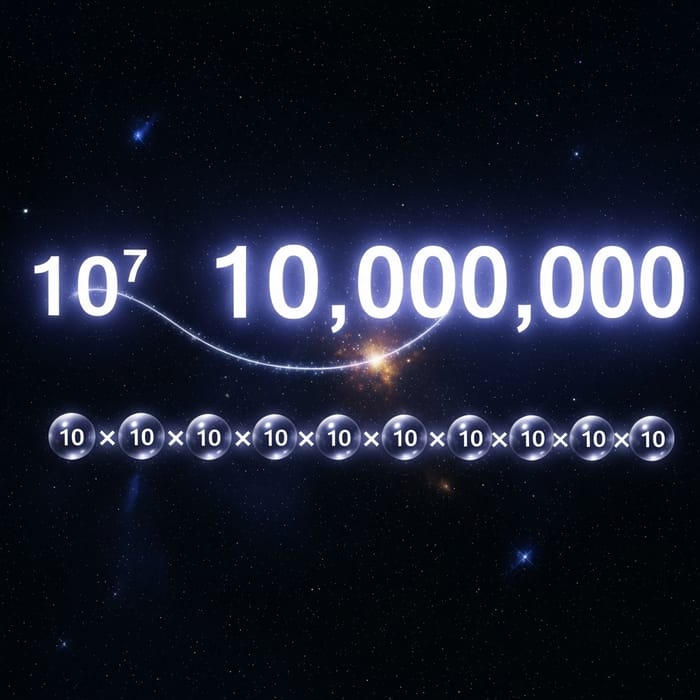 10 to the Power of 7: Understanding Exponentiation