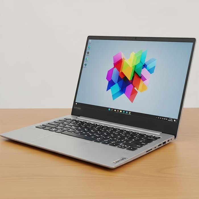Stylish Lenovo Laptop with Vibrant Display