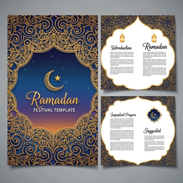 Ramadan Brochure Template | Arabic Cultural Design