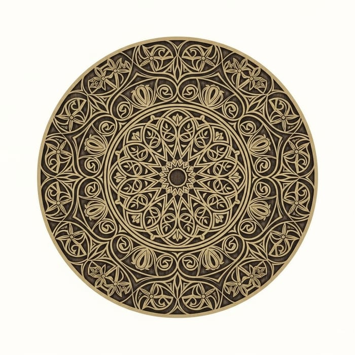 Elegant Circular Design: Symmetry & Precision Elegant Circular Design: Symmetry & Precision