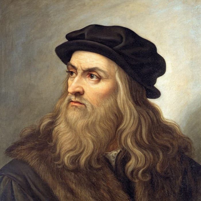 Renaissance Inventor Portrait in Da Vinci Style