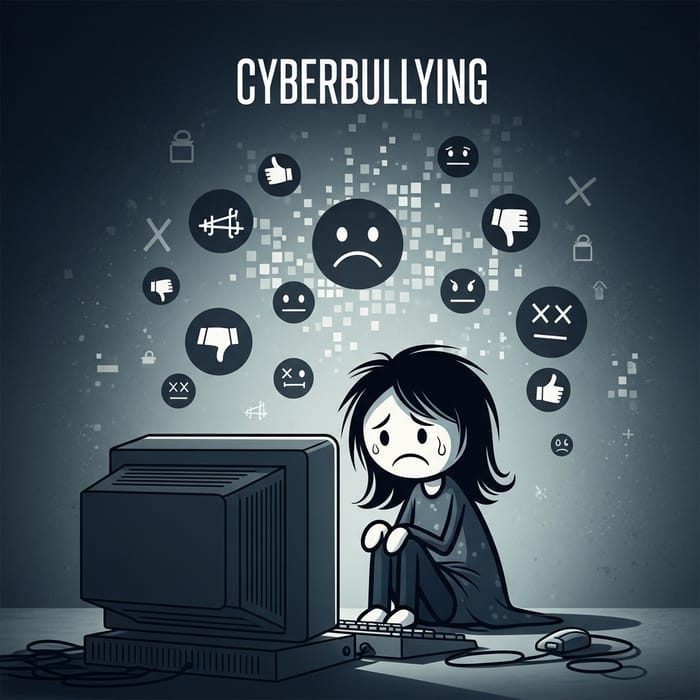 Serious Cyberbullying Issue | Stick Girl Facing Negativity Serious Cyberbullying Issue | Stick Girl Facing Negativity