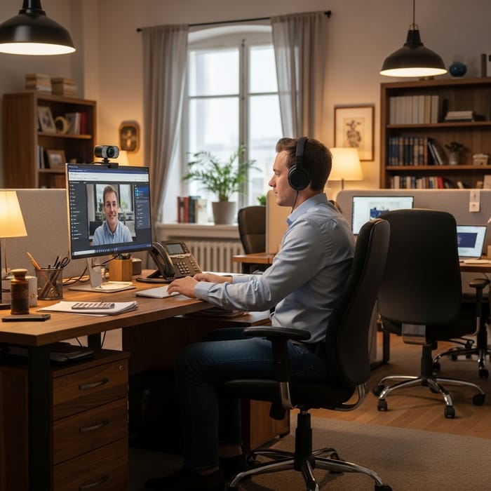 Professional Online Teams Meeting Background