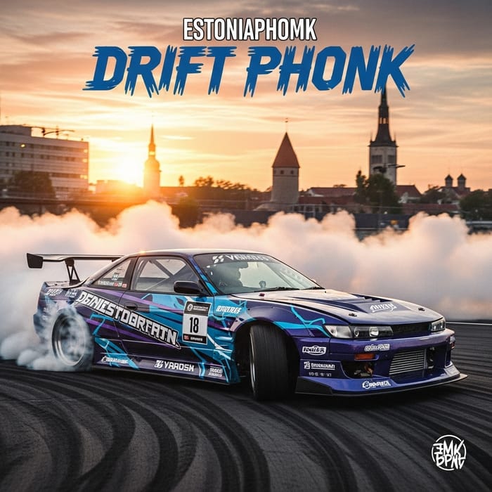 Aggressive Estonian Drift Phonk Music Cover Art Aggressive Estonian Drift Phonk Music Cover Art