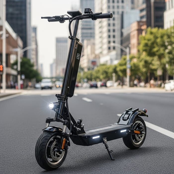Modern Electric Scooter with LED Lights | Urban Rides Modern Electric Scooter with LED Lights | Urban Rides