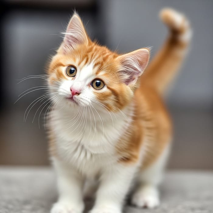 Cute Cat in Action