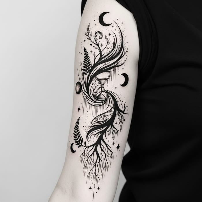 Unique and Unseen Tattoo Design with Intricate Lines and Swirls Unique and Unseen Tattoo Design with Intricate Lines and Swirls