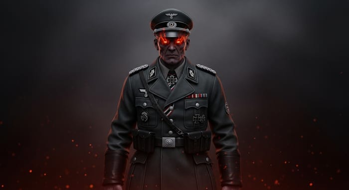 WW2 Demon German Enforcer - Chilling Supernatural Presence WW2 Demon German Enforcer - Chilling Supernatural Presence