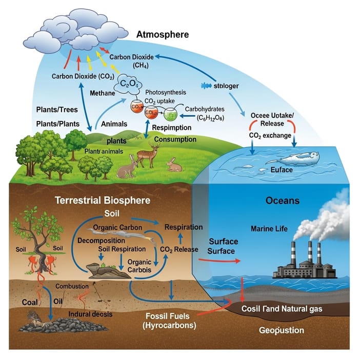 Detailed Carbon Cycle Diagram for Real-life Contexts Detailed Carbon Cycle Diagram for Real-life Contexts
