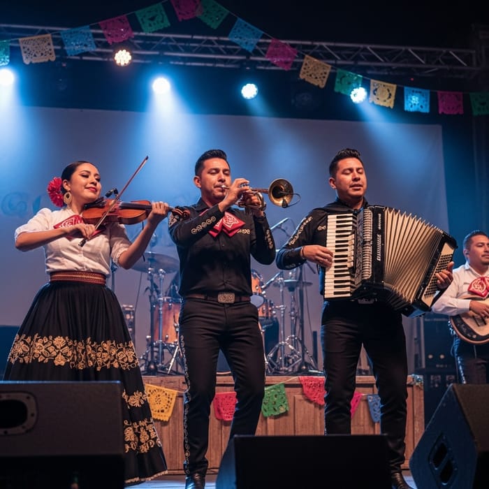 Vibrant Traditional Mexican Band Performance Vibrant Traditional Mexican Band Performance