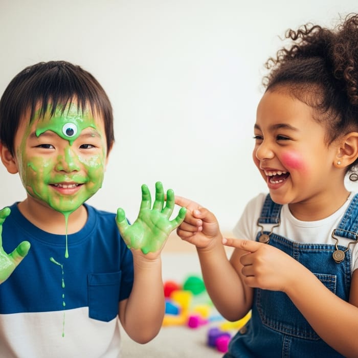 Snotty Kids: A Fun Childhood Moment Snotty Kids: A Fun Childhood Moment