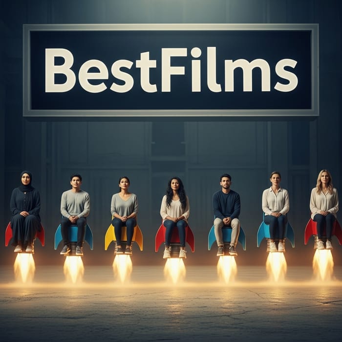 Vibrant Rocket-Powered Chairs at BestFilms - A Cinema Marvel