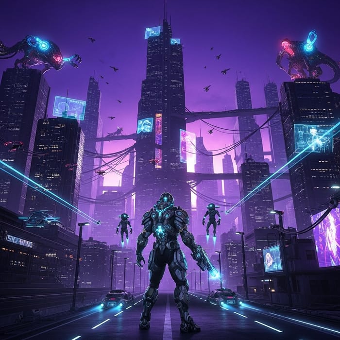 Epic Dystopian Cityscape: Best Video Game Immersion Epic Dystopian Cityscape: Best Video Game Immersion