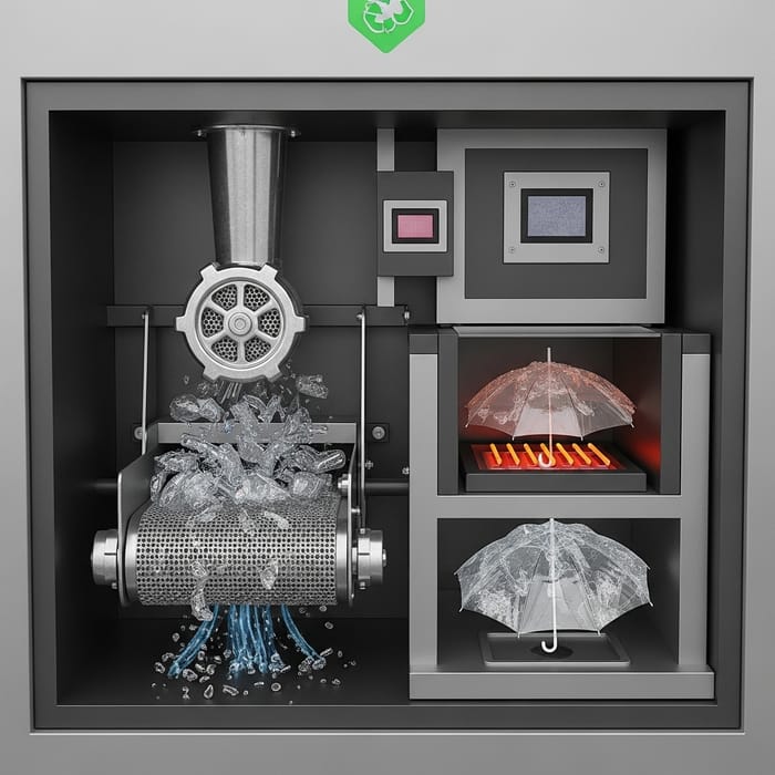 EnviroSave: Sustainable Umbrella Dispenser - Eco-Friendly Innovation & Self-Cleaning Process EnviroSave: Sustainable Umbrella Dispenser - Eco-Friendly Innovation & Self-Cleaning Process