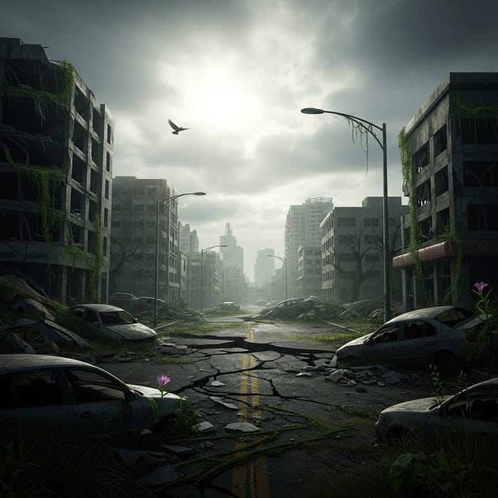 Apocalyptic World: Dark and Gritty Landscape Apocalyptic World: Dark and Gritty Landscape