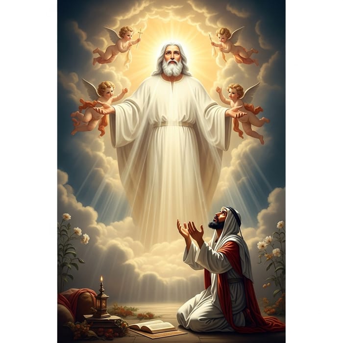 Divine Revelation: Man in Prayer to God