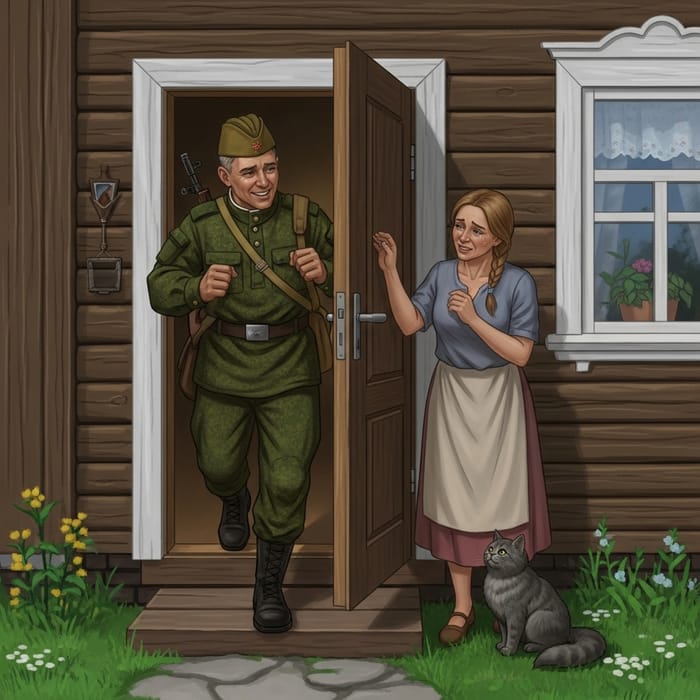 Russian Soldier Returns Home to Wife - Emotional Reunion Russian Soldier Returns Home to Wife - Emotional Reunion